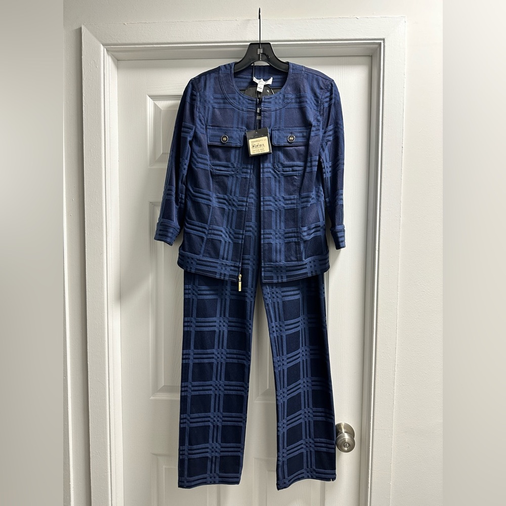 St. John Navy Blue Suit in size 2.
